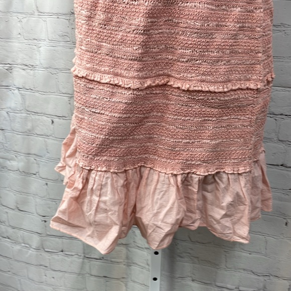 Chelsea & Violet Pink smocked cotton adjustable strap ties XL dress - Picture 4 of 9